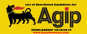 agip scholarship date and venue